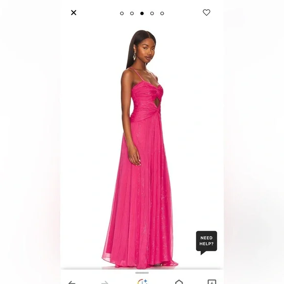 LIKELY Clea Gown in Raspberry Color - Picture 7 of 10